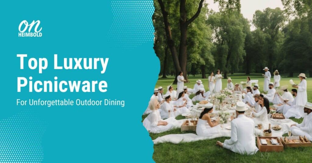Top Luxury Picnicware Items for unforgettable outdoor dining - picnic party in white (AI Gen MD)