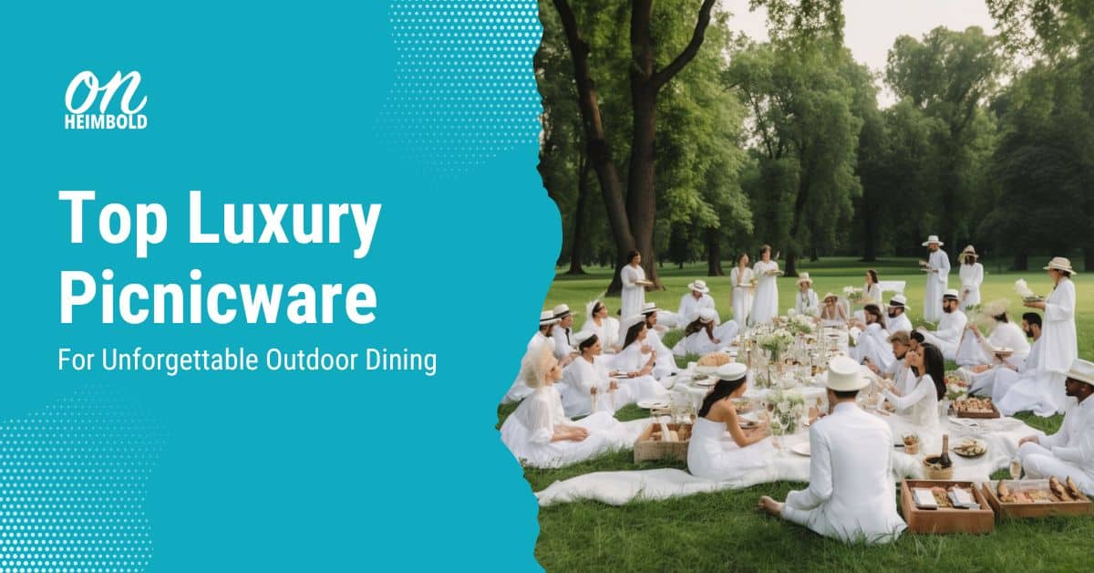 Top Luxury Picnicware Items for unforgettable outdoor dining - picnic party in white (AI Gen MD)