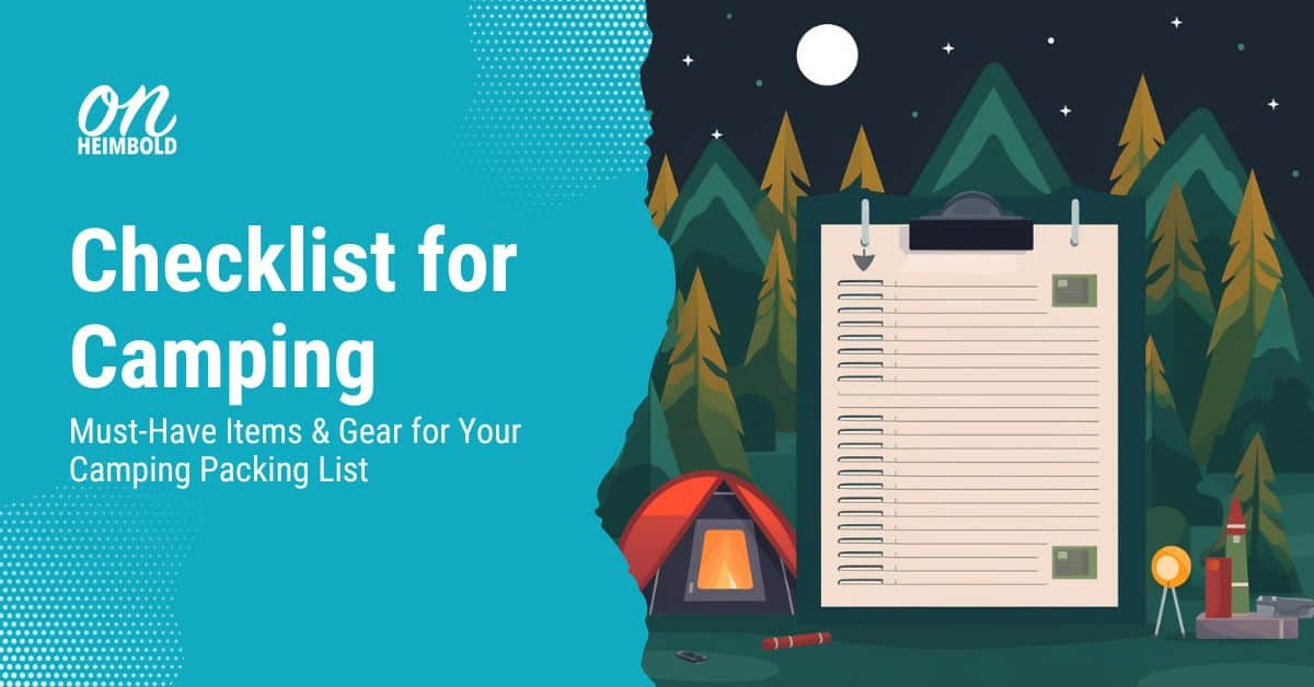 Title image Checklist for Camping